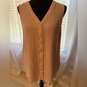 Maurices Light Pink Sleeveless Blouse